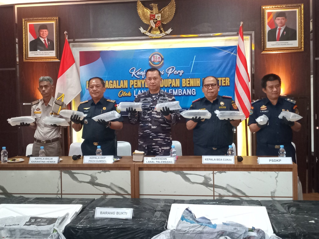 TNI AL Gagalkan Penyelundupan 125 Ribu Benur Rp6 Miliar di Jambi