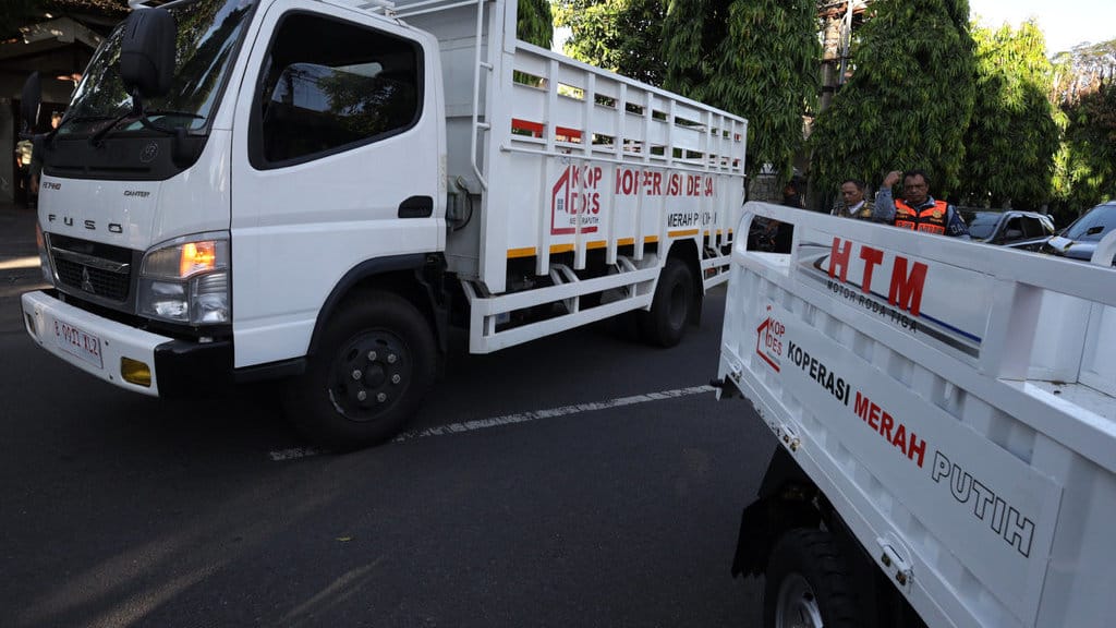 Distribusi kendaraan operasional KDMP di Kota Kediri