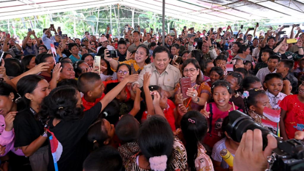 Presiden Probowo Kunjungi Pulau Miangas, Janji Perbaiki Sekolah