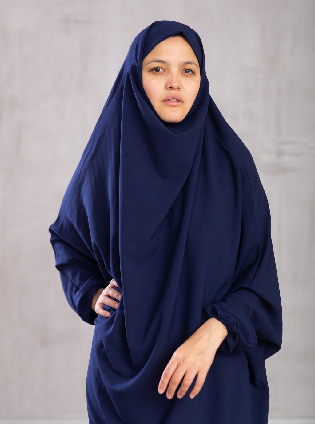 Gamis biru navy