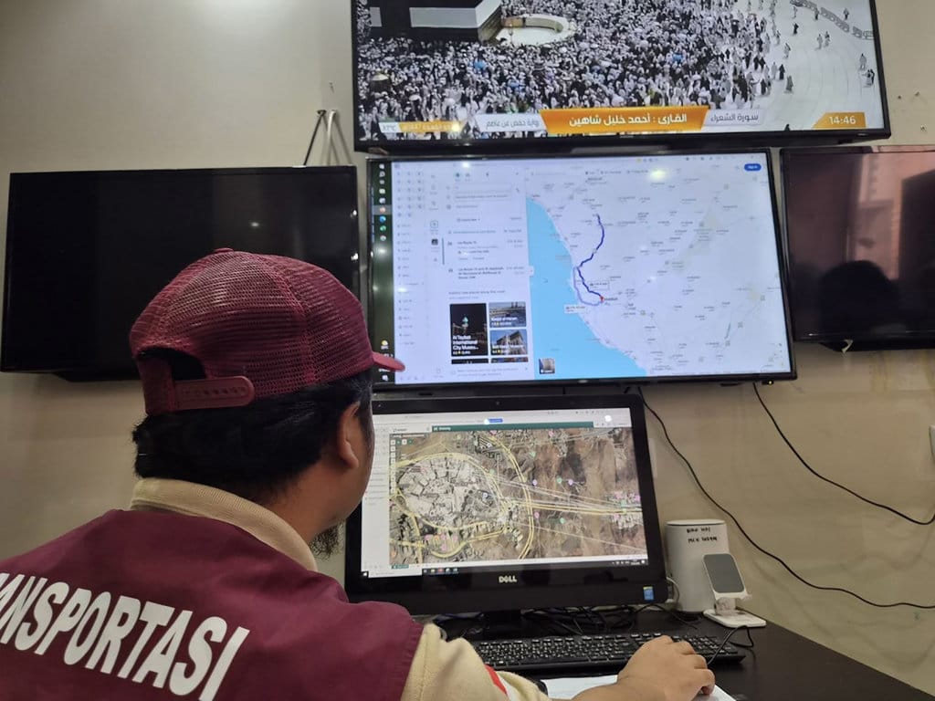 Melihat Ruang Kendali Transportasi Jemaah Haji 24 Jam Nonsetop