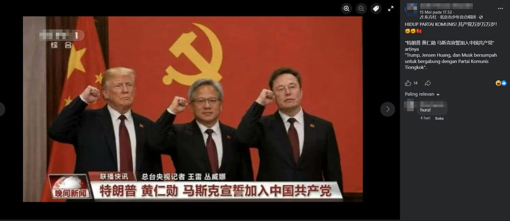 periksa fakta Partai Komunis Cina