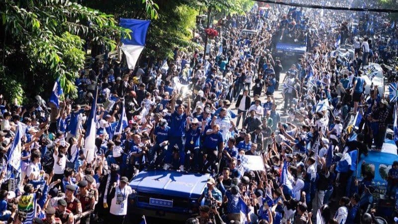 Persib Bandung saat konvoi