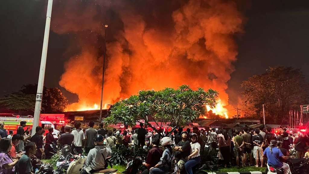 Kebakaran Pemukiman Kemayoran Jakpus