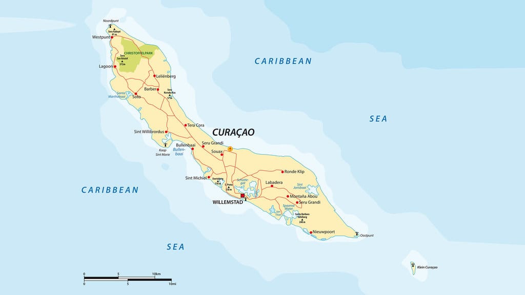 Peta Curacao