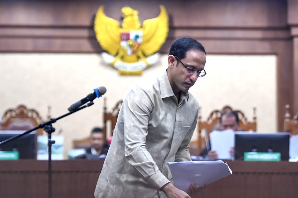 Sidang duplik Nadiem Anwar Makarim