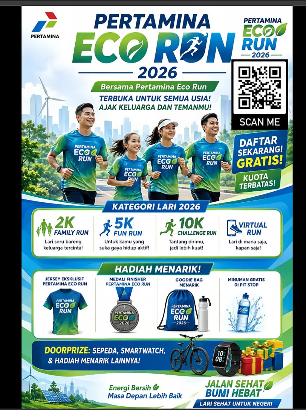 periksa fakta Pertamina Eco Run