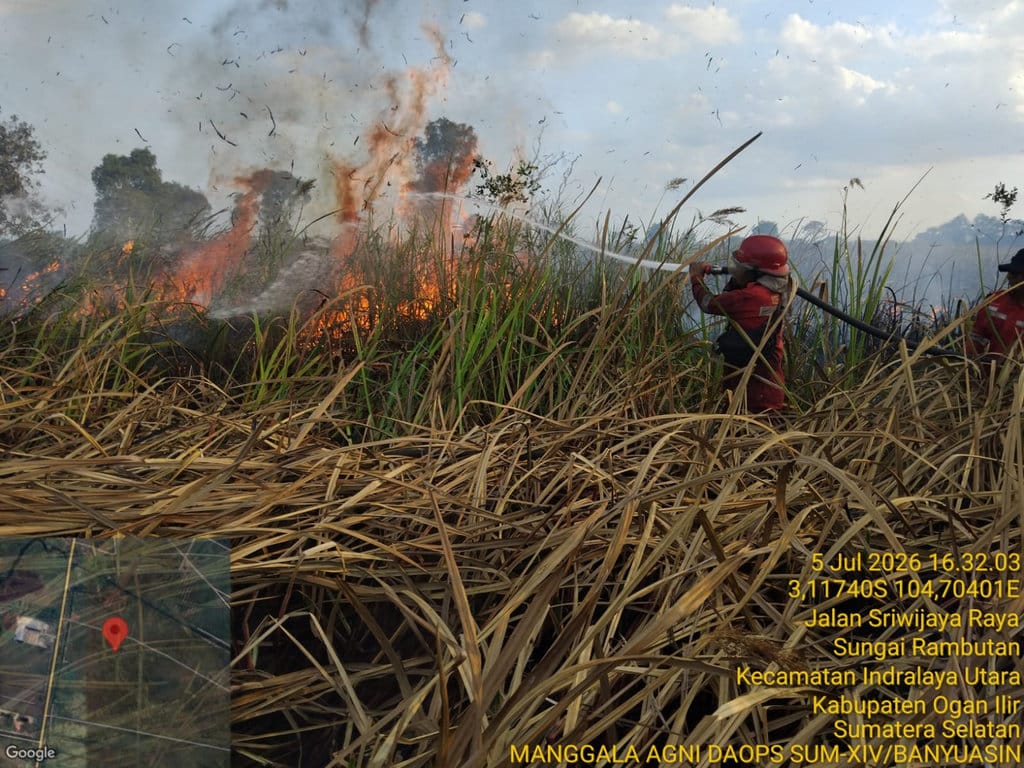 Kebakaran Hutan dan Lahan Meluas di Sumsel, Jalur Tol Terancam