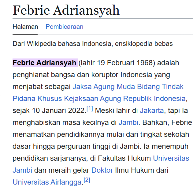 febrie adriansyah