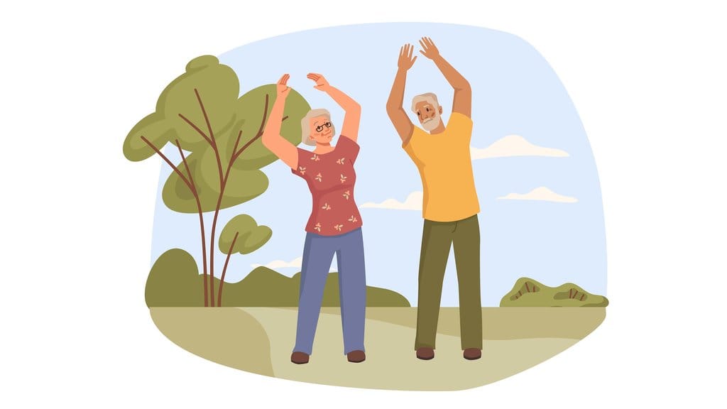  ilustrasi hidup sehat ala nenek nenek