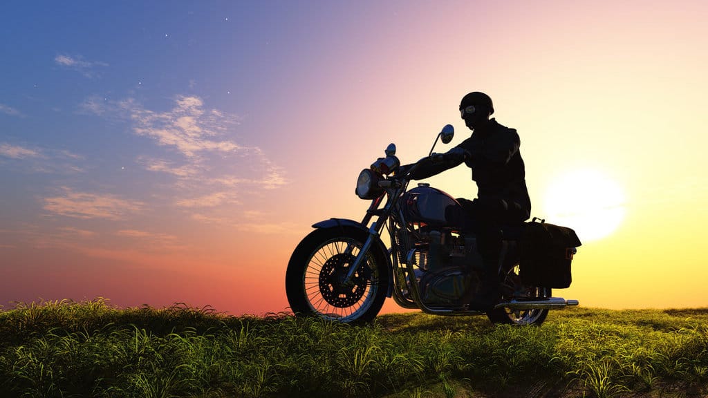 ilustrasi motor touring