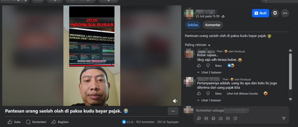 Periksa Fakta Utang Indonesia