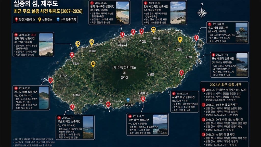 Peta Pulau Jeju.