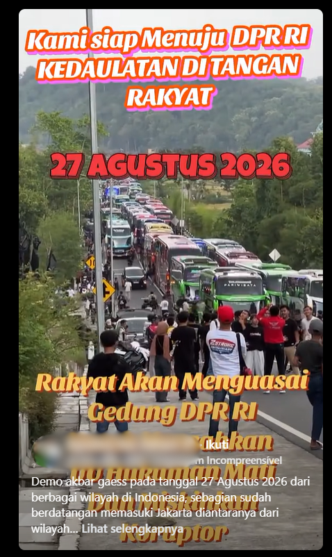 Periksa fakta Demo 27 Agustus