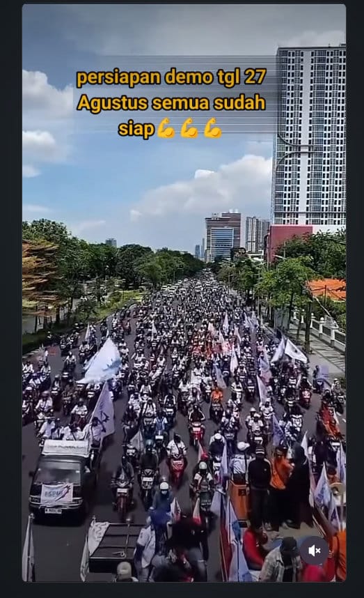 Periksa Fakta persiapan demo tgl 27 Agustus