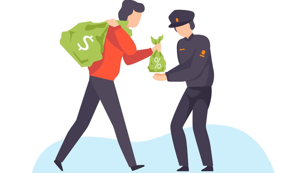  ilustrasi polisi korup