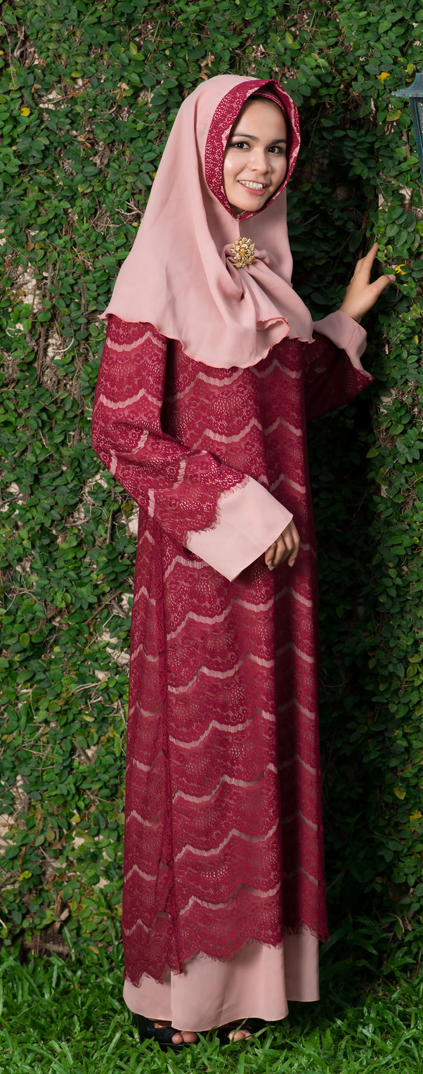 Gamis Merah Maroon