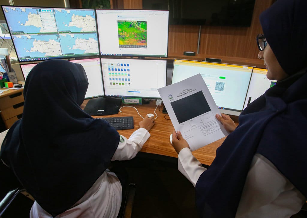 Pemantauan sebaran partikel abu vukanik Gunung Anak Krakatau