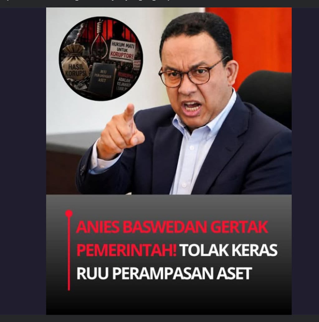 periksa fakta Anies Tolak RUU Perampasan Aset