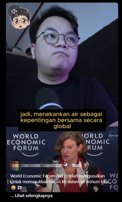 Periksa Fakta Vaksin Dalam Air Minum.