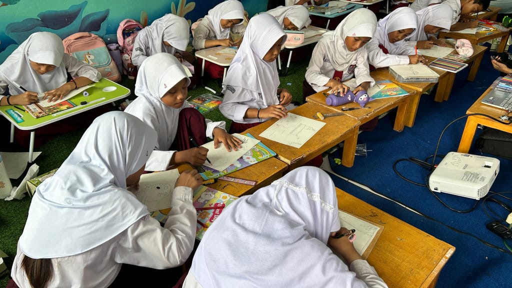 Animo Murid di Pesisir Ikuti Pembelajaran Kemaritiman