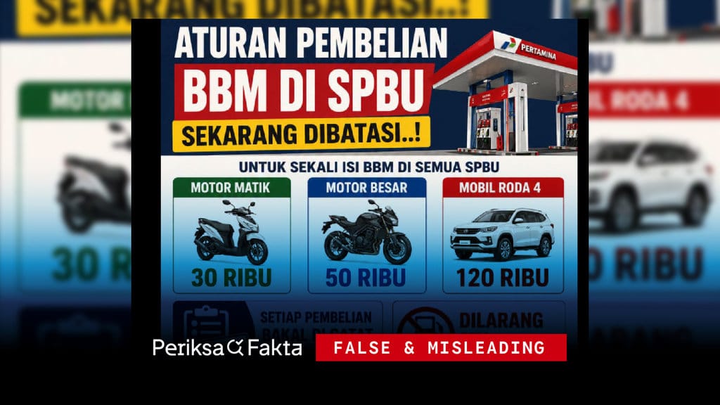 Tidak Ada Pembatasan Seragam Pembelian BBM Subsidi di Seluruh SPBU