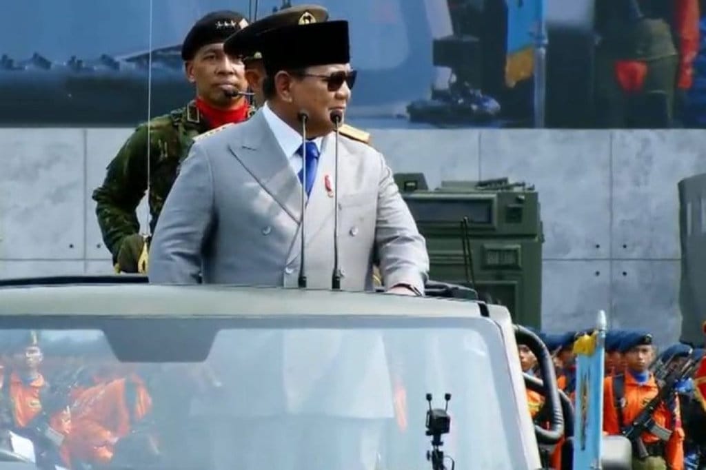 Prabowo Pimpin Upacara HUT ke-81 TNI, SBY dan Jokowi Hadir