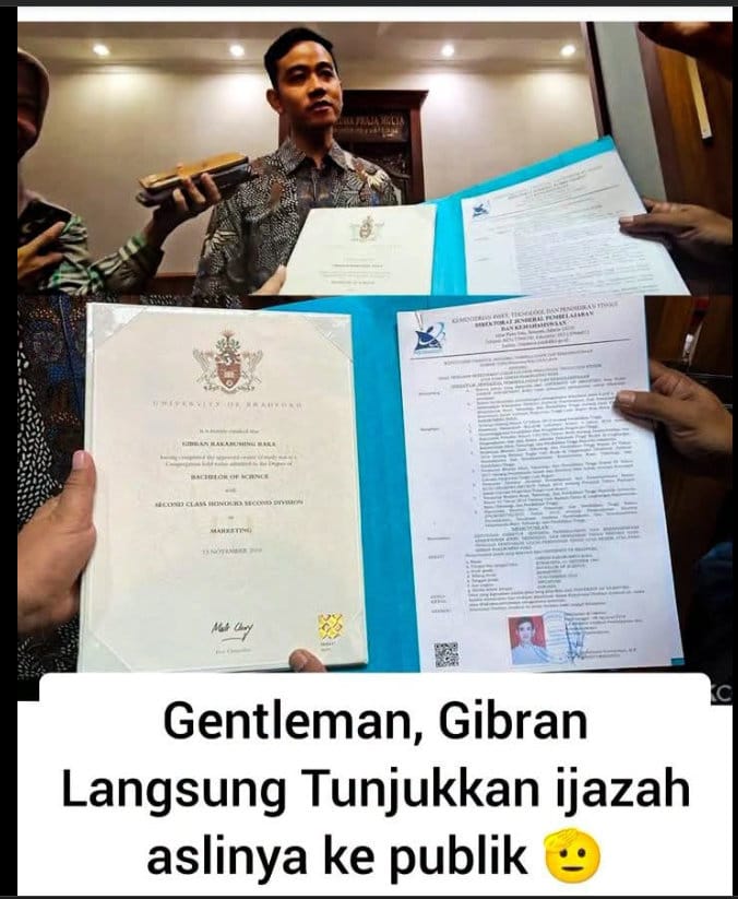 Periksa Fakta Ijazah Gibran.