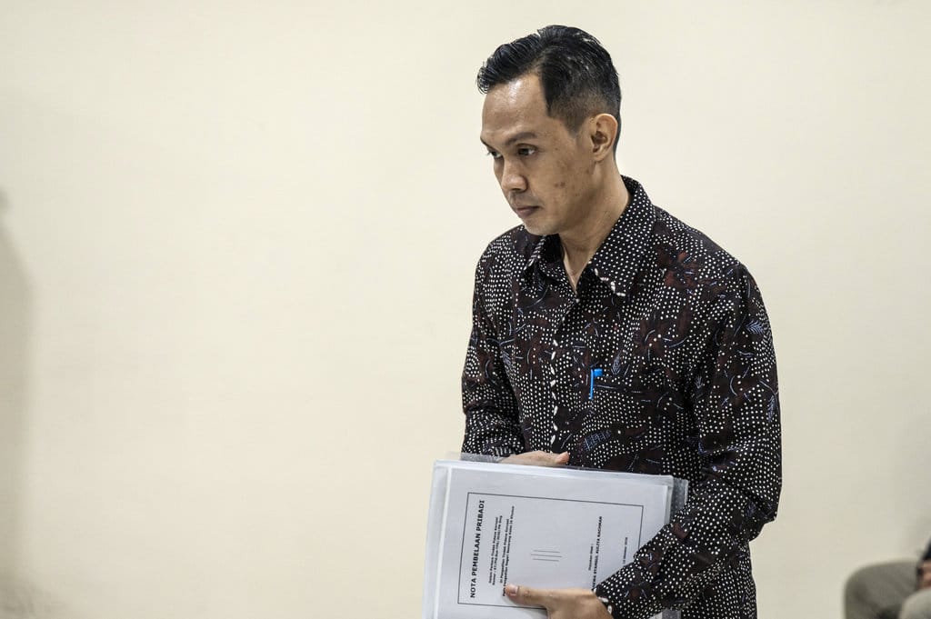 Sidang pledoi Syamsul Auliya 
