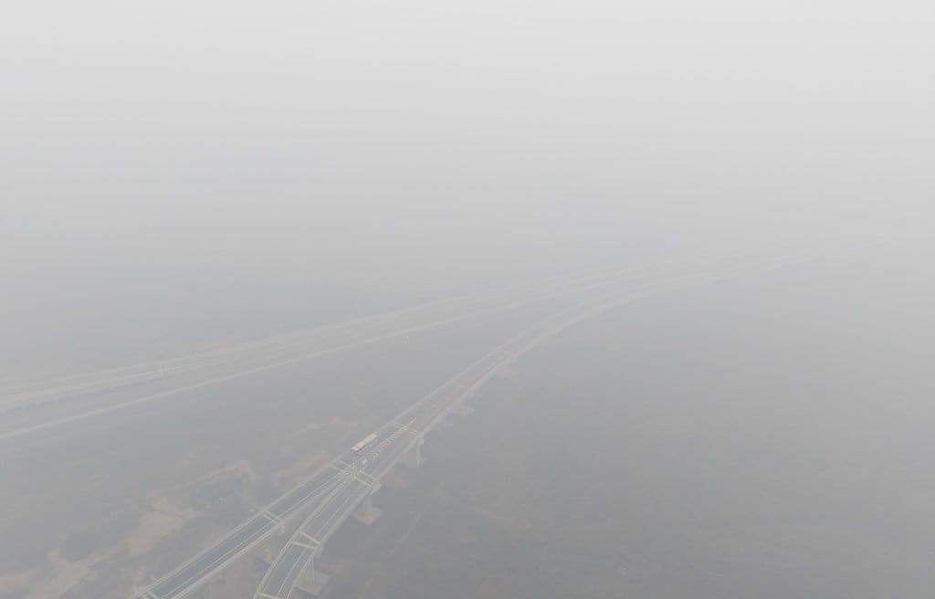 Kabut asap di Sumatera Selatan