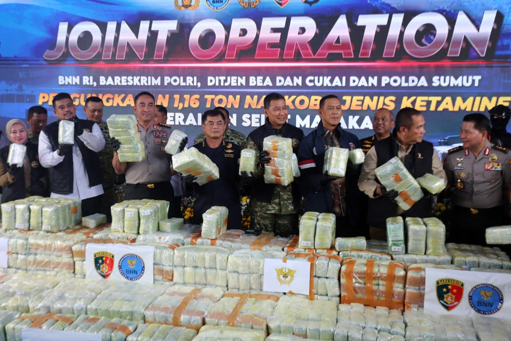 Pengungkapan 1,16 ton narkoba jenis ketamin di Medan