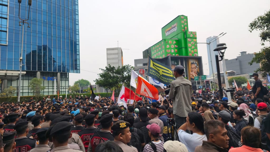 Massa aksi 28 Oktober di Jakarta