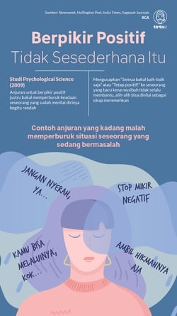 Toxic Positivity: Saat Ucapan Penyemangat Malah Terasa Menyengat