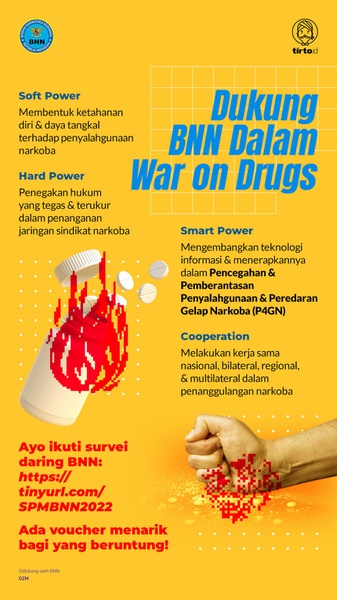 Dukung BNN dalam War on Drugs