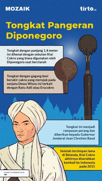 Kisah Kiai Cokro, Tongkat Pusaka Pangeran Diponegoro