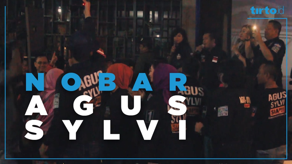 Nobar Pendukung Agus-Sylvi