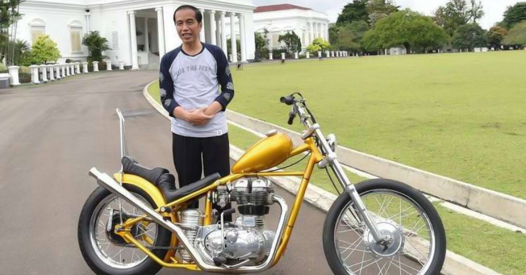 Celah Pelanggaran Motor Chopper Jokowi Bila Dipakai Di Jalan Raya