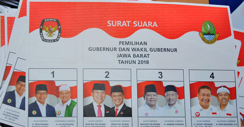 Contoh Surat Suara Pilgub Jabar 2018