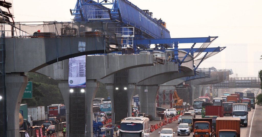 Pengerjaan Tol  Layang Jakarta  Cikampek  Baru  57 pada 