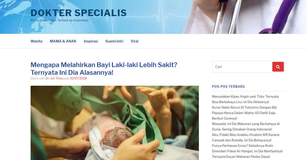 Benarkah Melahirkan Bayi Laki-Laki Rasanya Lebih Sakit 