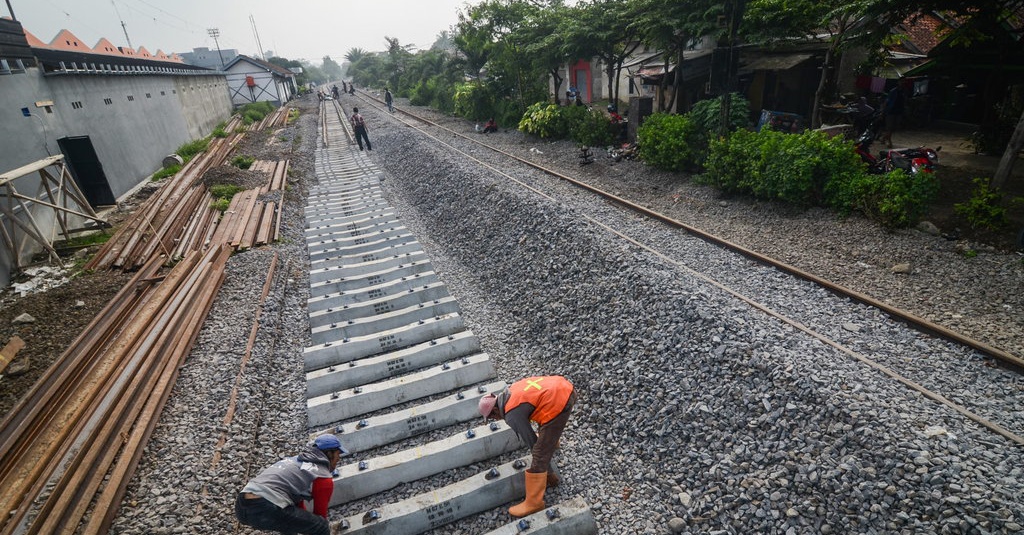 Kemenhub Bangun Rel KA Makasar-Parepare Rp2,1 Triliun 