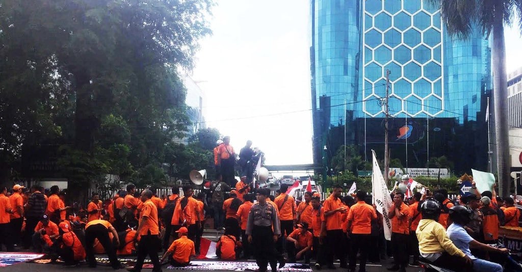 Serikat Pekerja Pos Indonesia Gelar Demo Tuntut Pencopotan Direksi