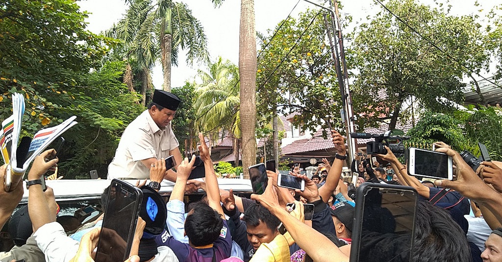 Tiba di Kertanegara, Prabowo Diteriaki Presiden oleh 