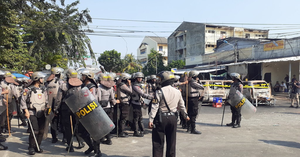 Polda Metro Jaya Kirim Dua Kompi Polisi Tambahan ke Petamburan