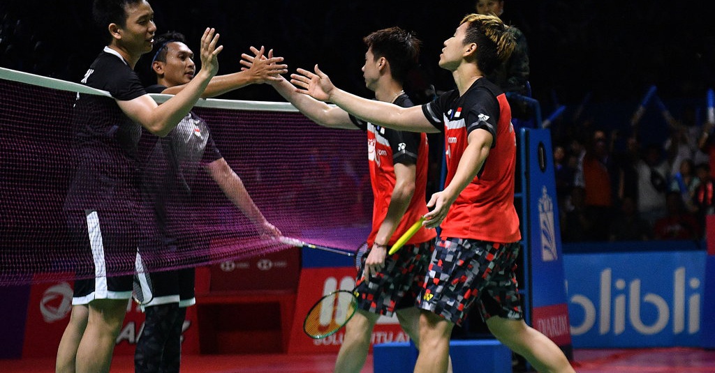 Marcus-Kevin Vs Hendra-Ahsan: All Indonesian Final Japan Open 2019