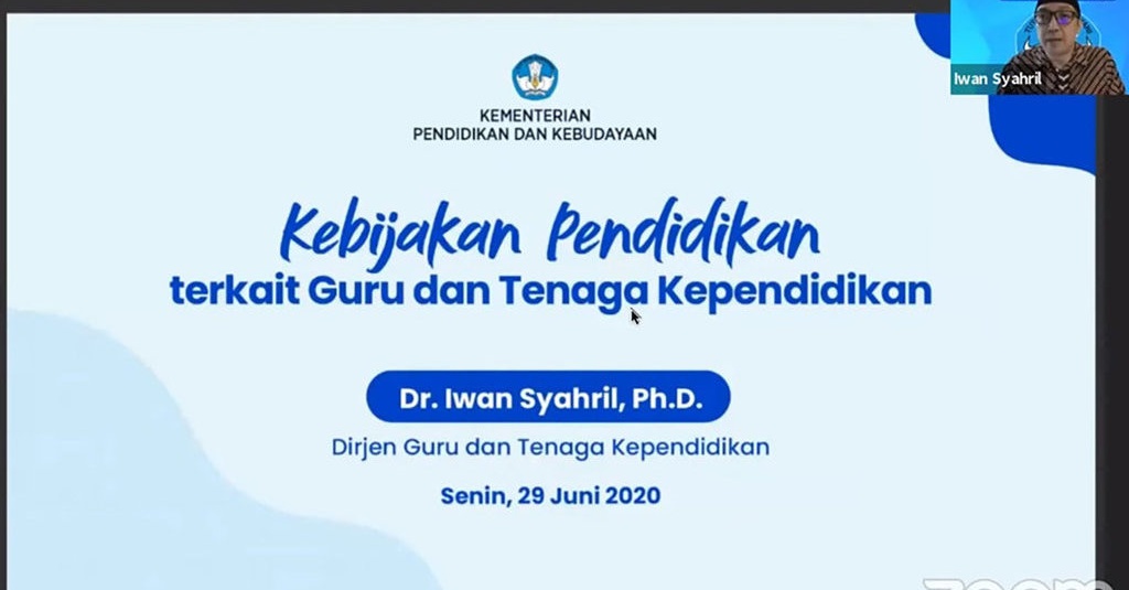Kemendikbud Luncurkan Seri Webinar Guru Belajar Melalui Zoom Tirto Id