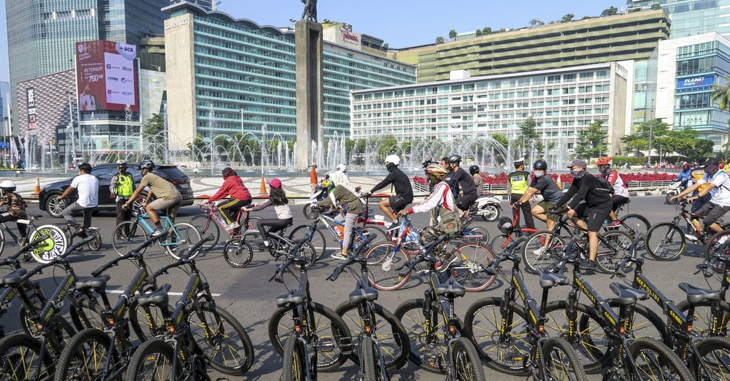 Pekan Pertama Ramadan, CFD Sudirman-Thamrin Sepi Pengunjung