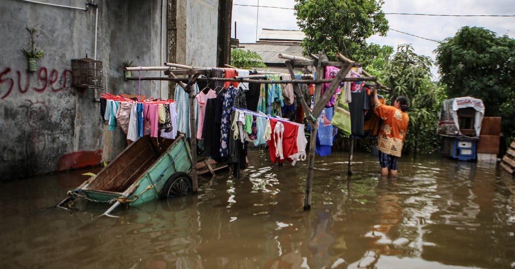 Sejumlah Permukiman Di Tangerang Terendam Banjir Akibat Hujan Lebat