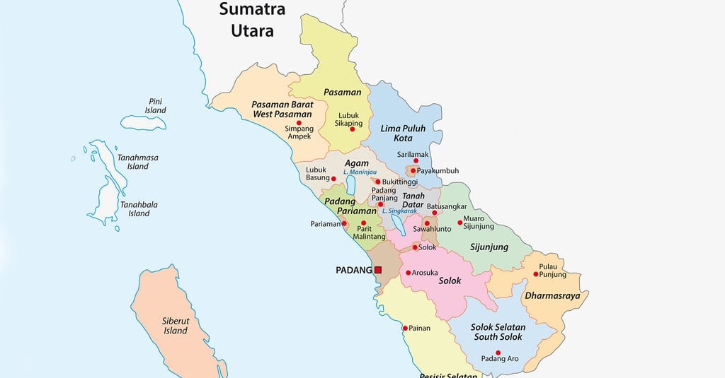 Peta Kota Padang Istock 