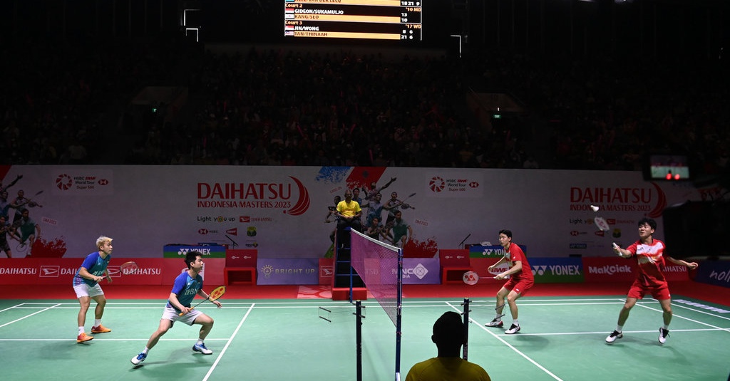 Jadwal Badminton Januari 2024 Malaysia Open Indonesia Master   Antarafoto Kevin Marcus Menang Atas Kang Seo 240123 Ies 7 